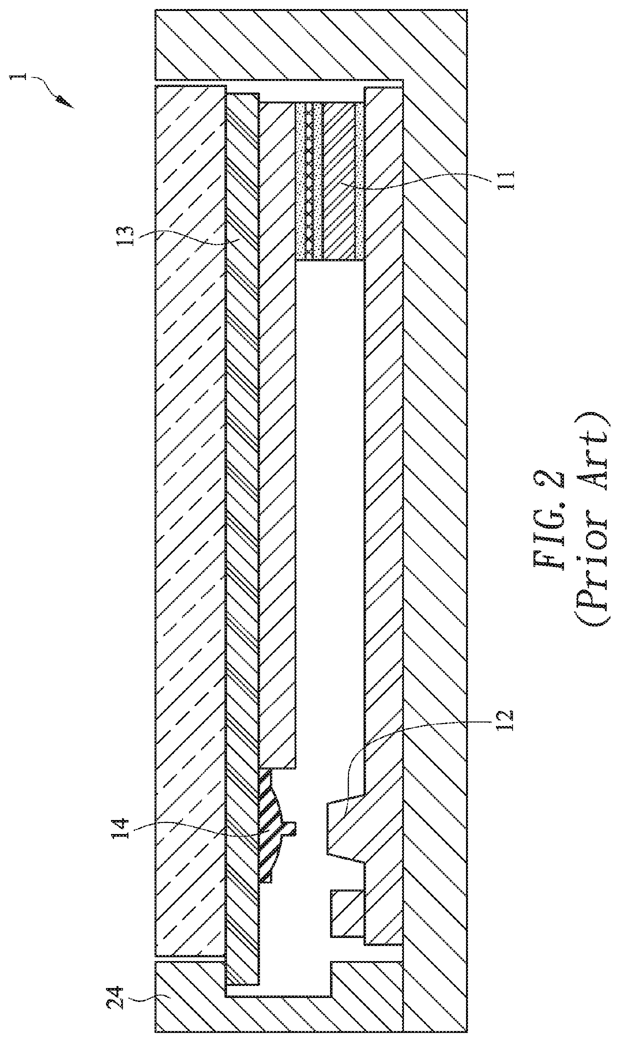 Input touchpad module and computing device having a touch member with improved swinging stability