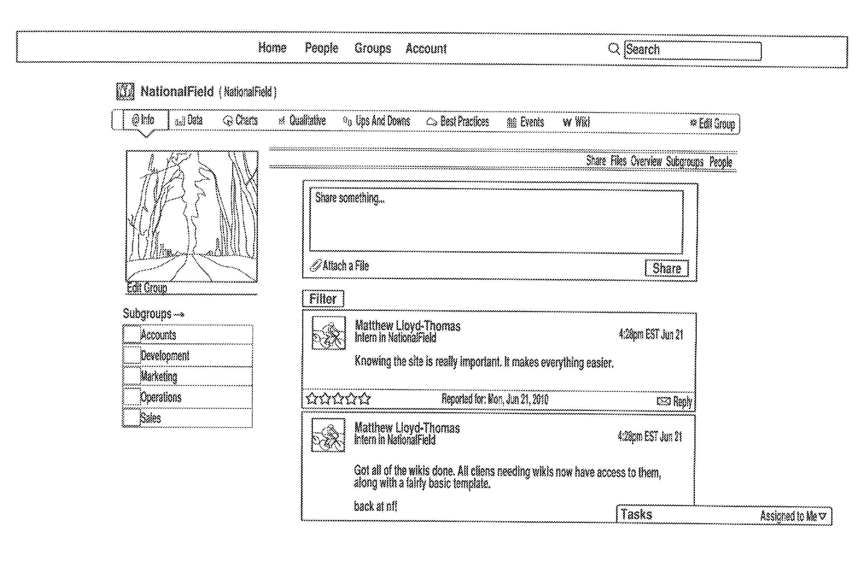 Hierarchical social network system