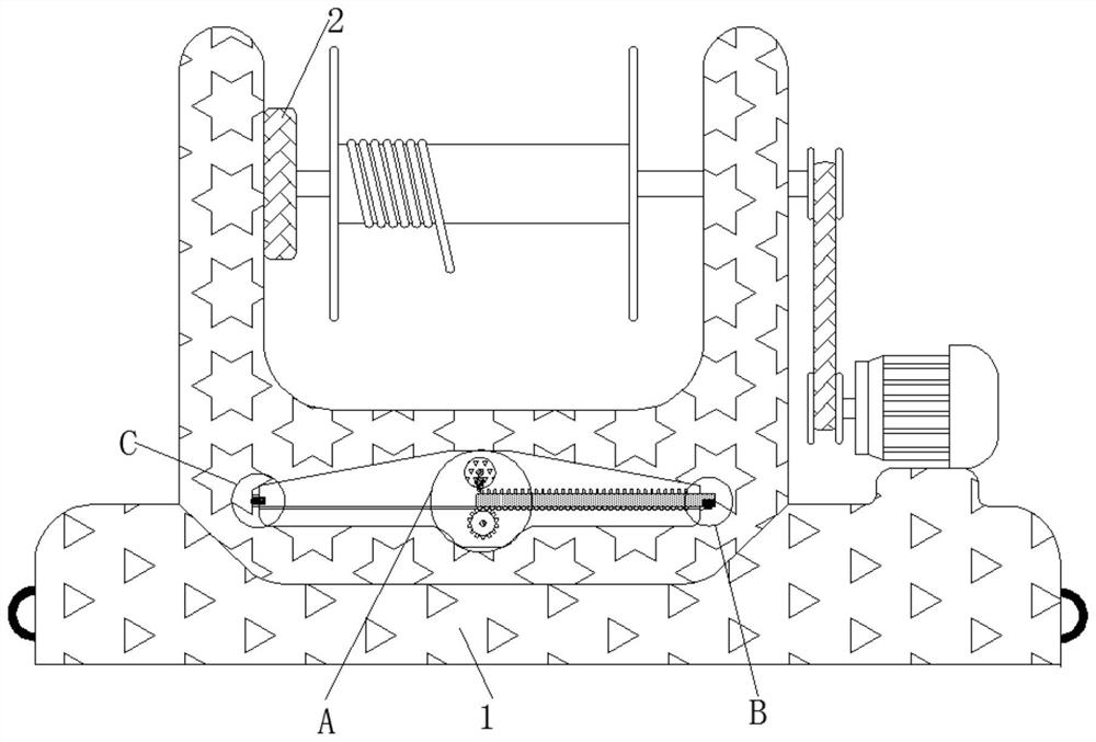 Cable production winding device with fixed-length winding function