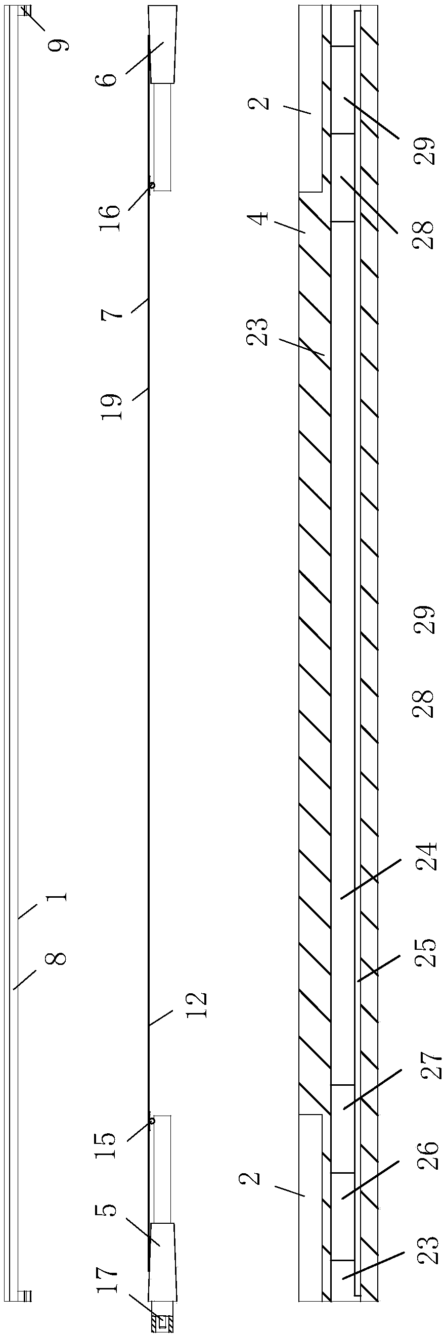 Energy storage and heating combined floor