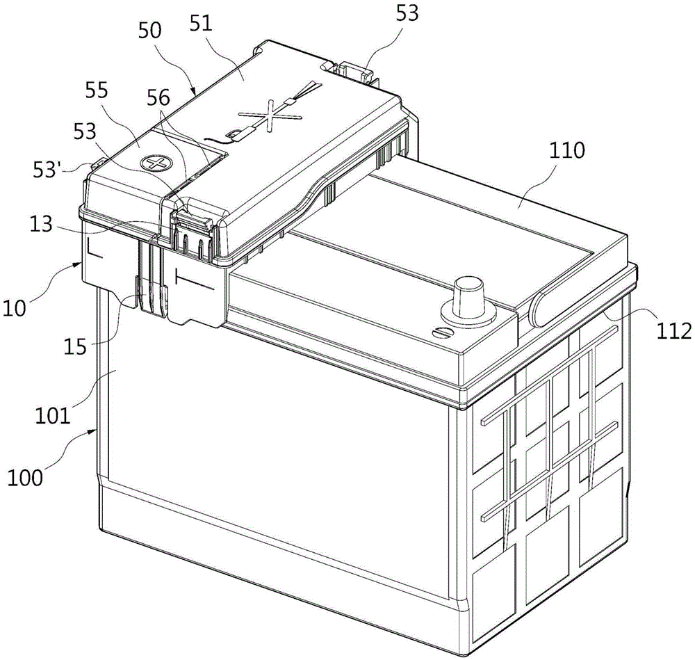 Battery block for vehicle