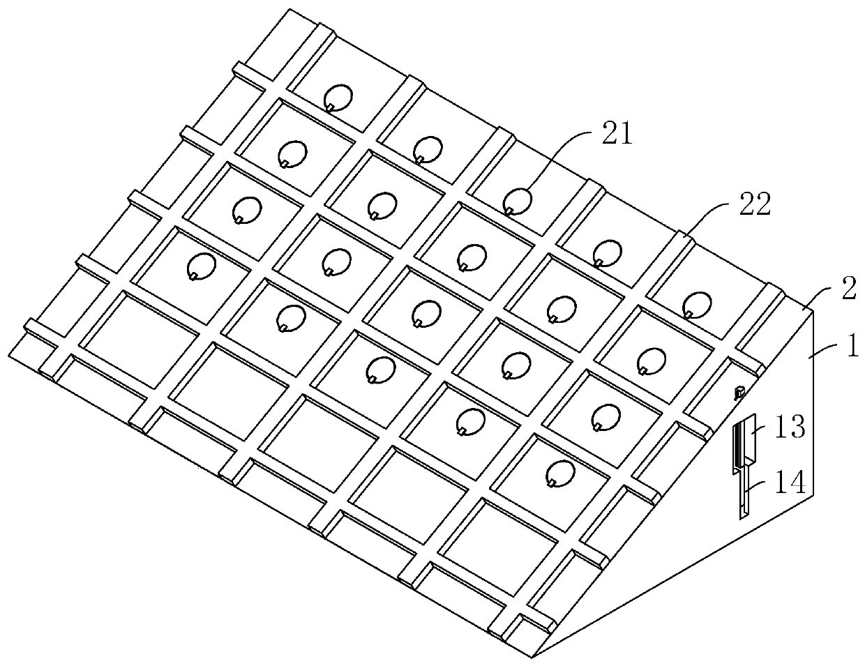 a prefabricated slope