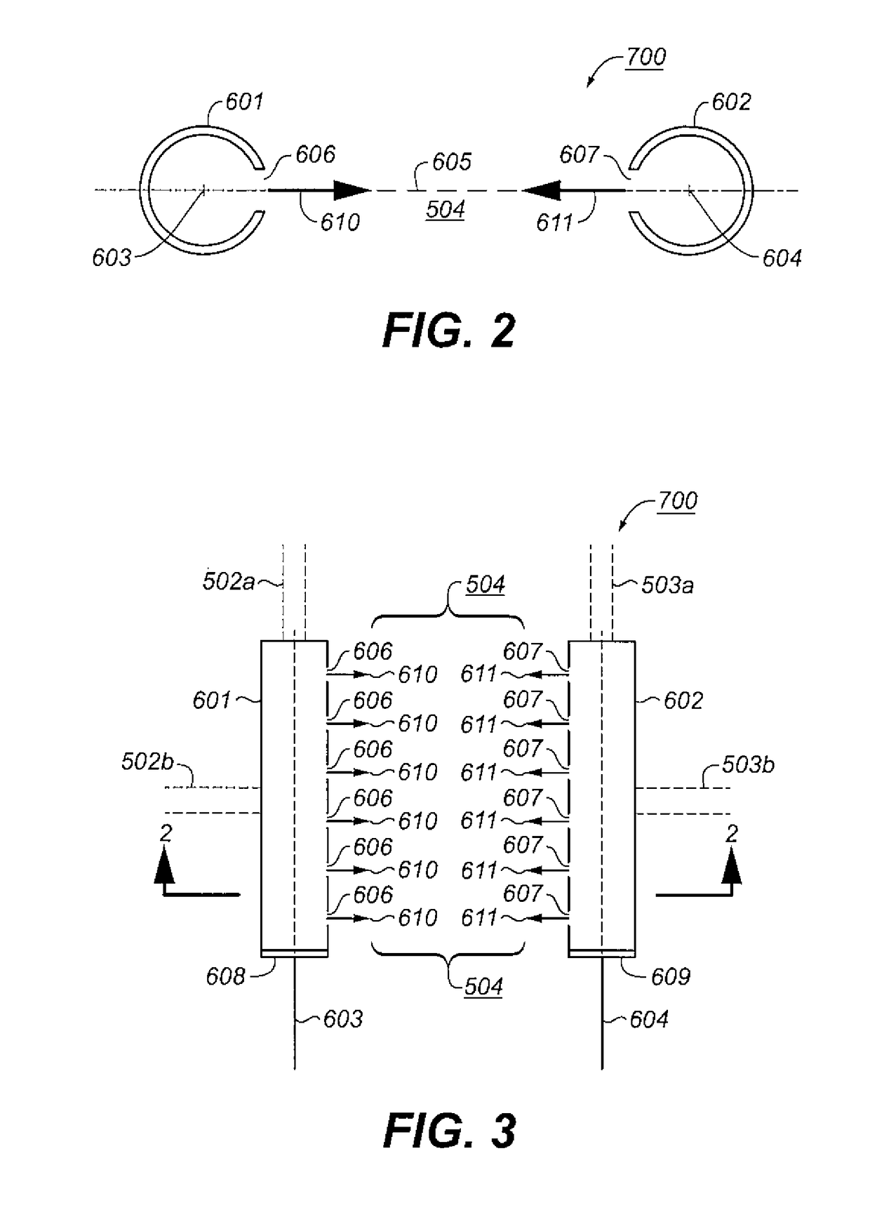 Method and apparatus for static mixing of multiple opposing influent streams