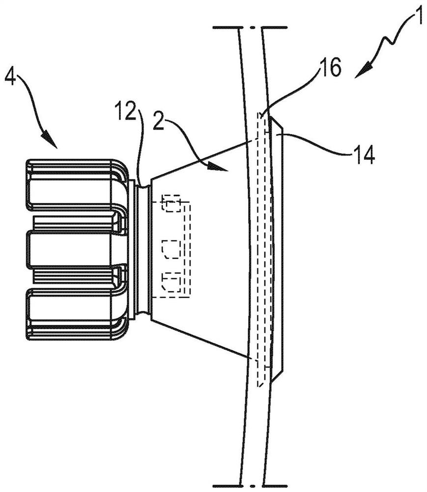 Vehicle component, vehicle and method