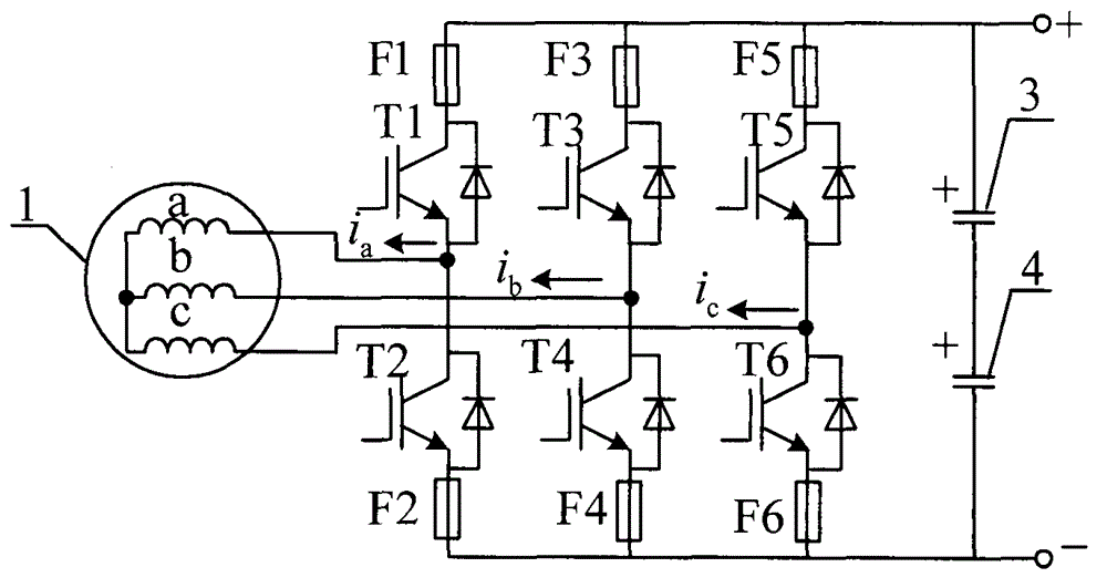 Fault-tolerant instantaneous torque controlled asynchronous motor power generation system and control method thereof