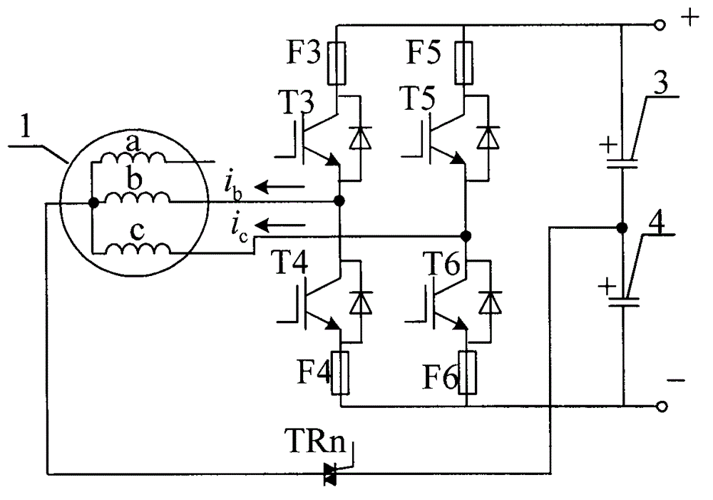 Fault-tolerant instantaneous torque controlled asynchronous motor power generation system and control method thereof