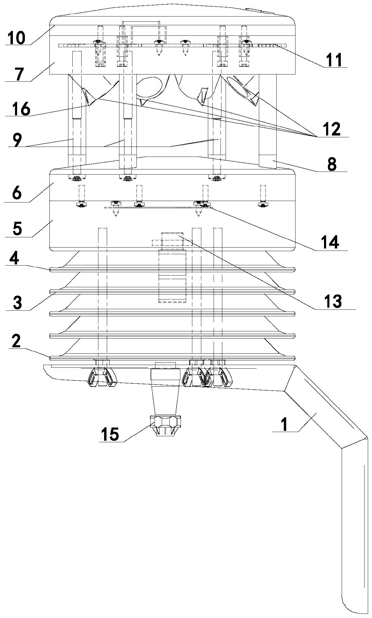 Meteorological multi-parameter monitoring equipment based on Loongson 1D processor