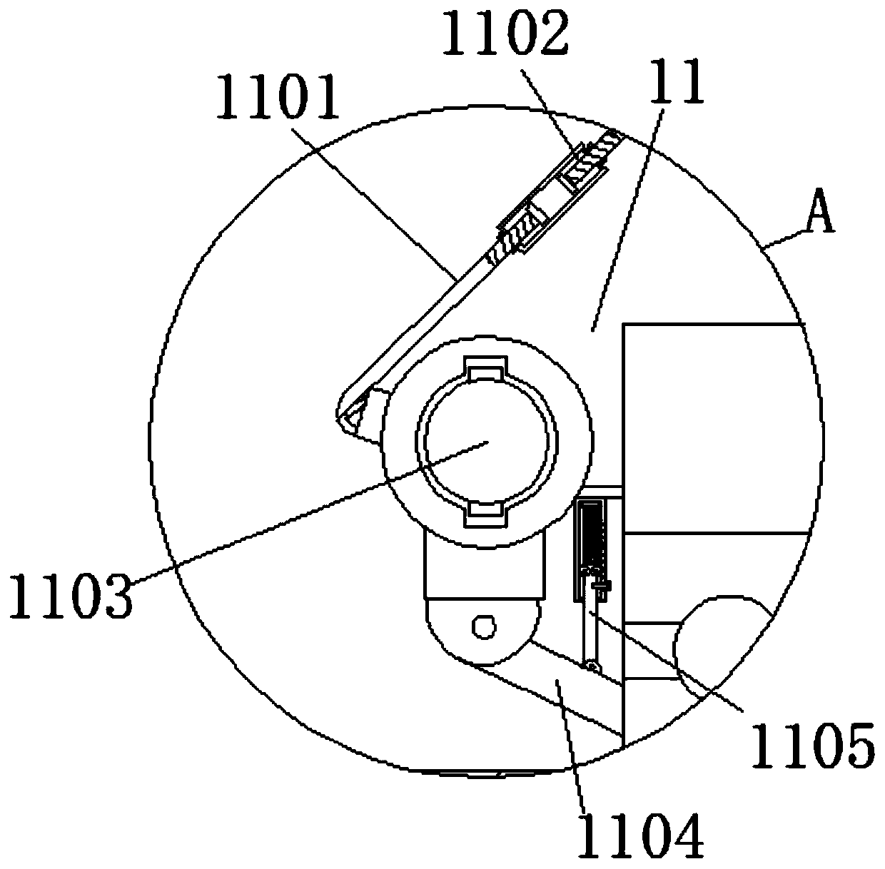 Rhizomatic traditional Chinese medicine slicing device based on clamping slicing technology