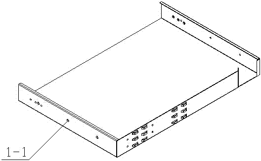 Fiber storing type optical fiber distribution box used for 19-inch cabinet