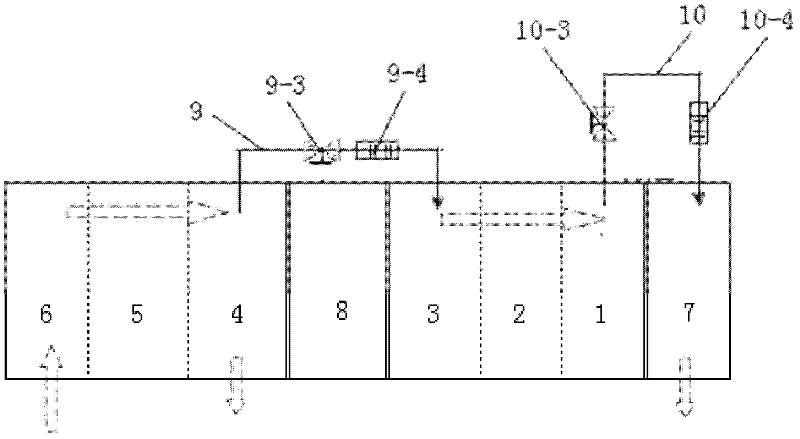 Horizontal-line multi-washing serial washing overflow structure