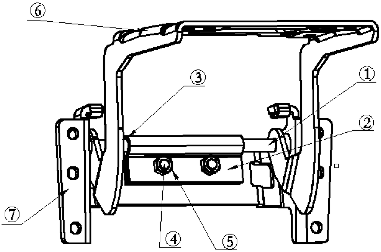 Automobile auxiliary fasia console handrail hinge assembly with hovering function