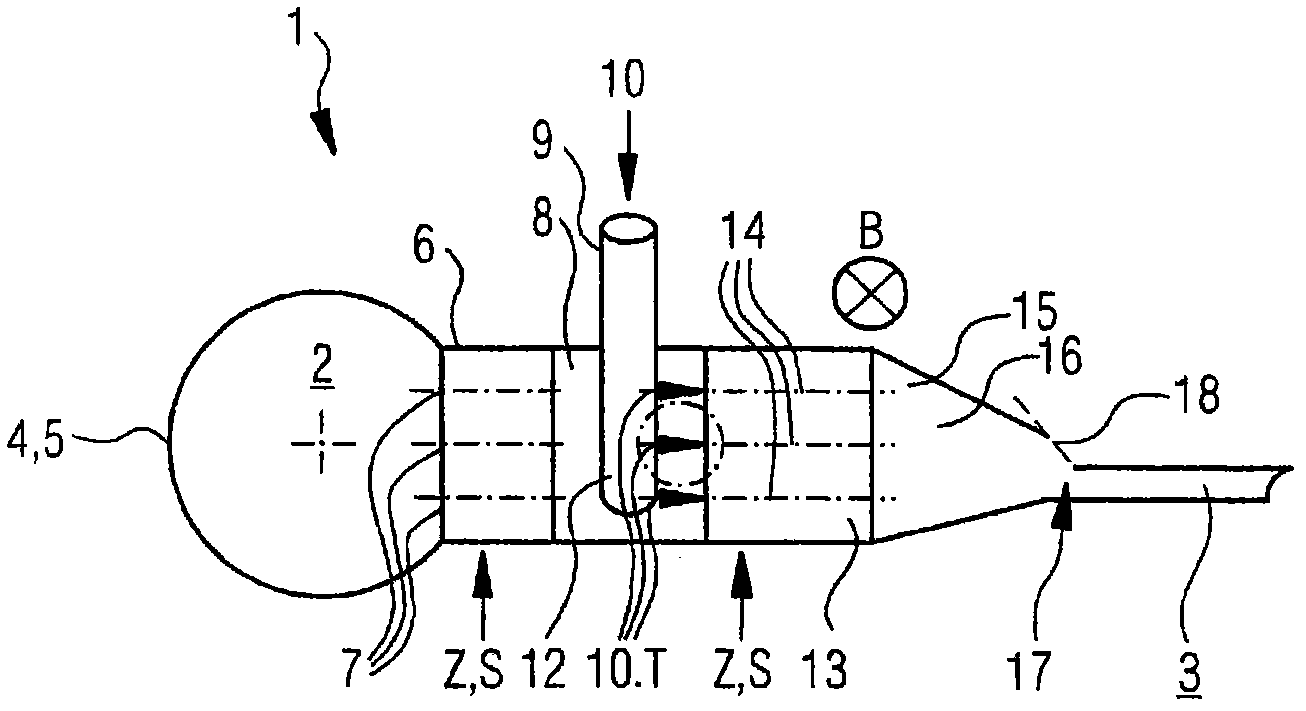 Headbox for a machine for producing a fibrous web