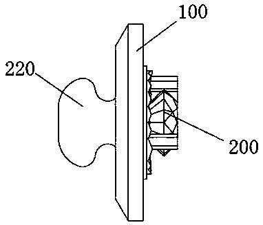 Automatic swinging ornament, carrier with automatic swinging ornament and inlay method