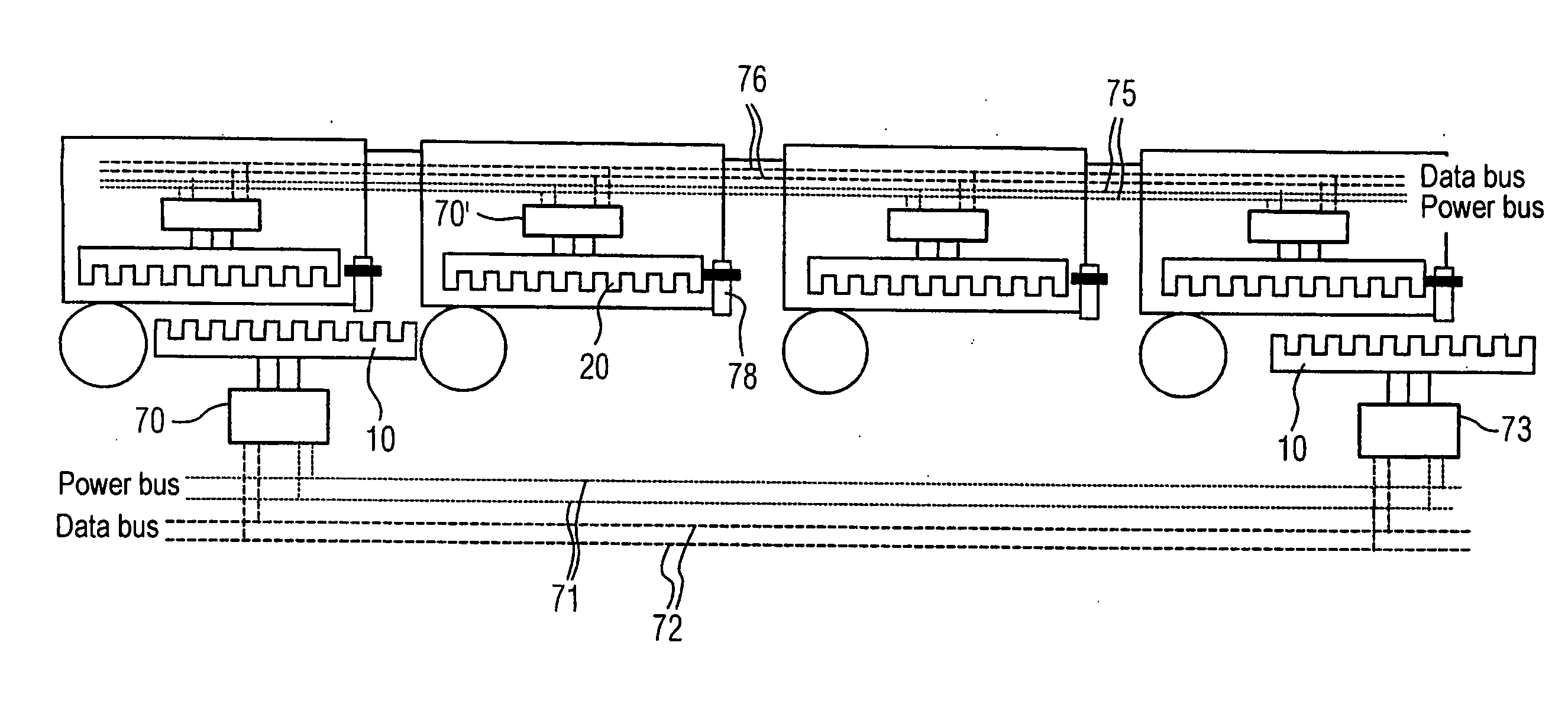 Method for the wireless and contactless transport of energy and data, and corresponding device