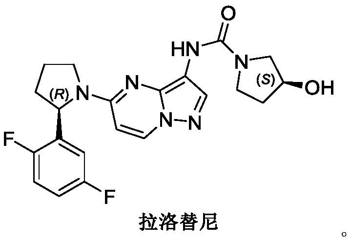 Synthesis method of larotrectinib intermediate