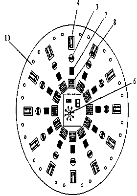 Turntable type semi-automatic wire winding machine