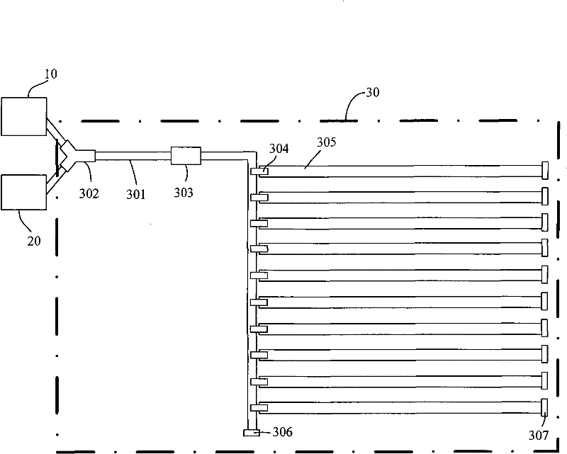 Method and structure of greenhouse ventilation water supply and nutrient supplement