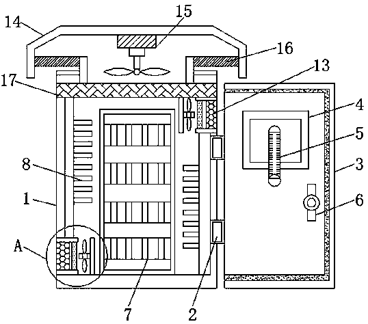 Power distribution cabinet with good heat dissipation effect