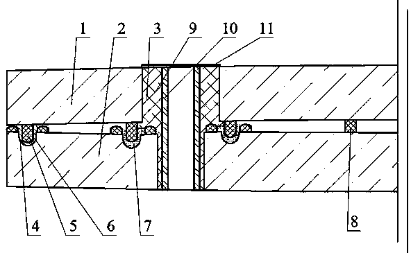 Glass-welded convex vacuum glass provided with sealing strips, sealing grooves and mounting holes