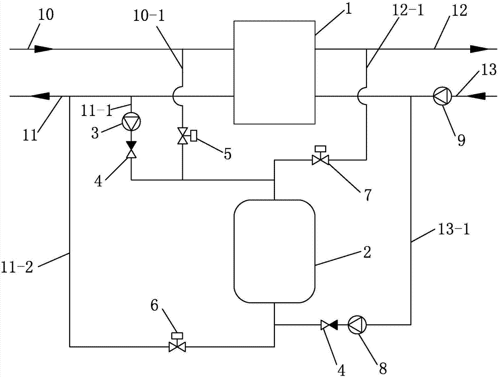 Distributed double-side combined heat accumulation device for heating station