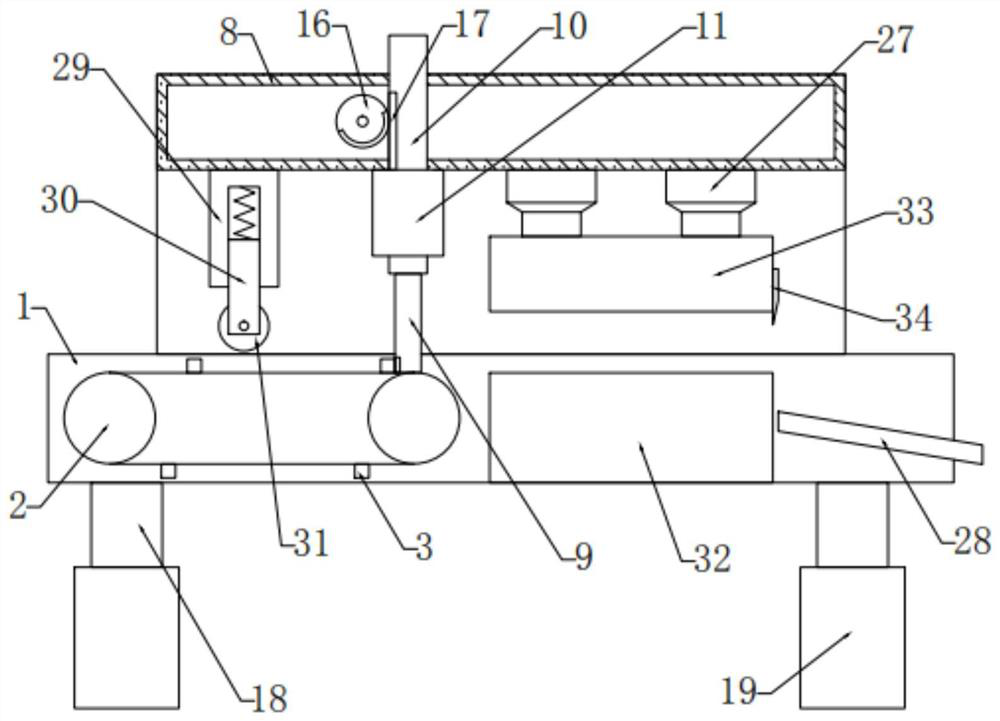 Progressive die stamping process equipment for lithium battery heat-conducting fin