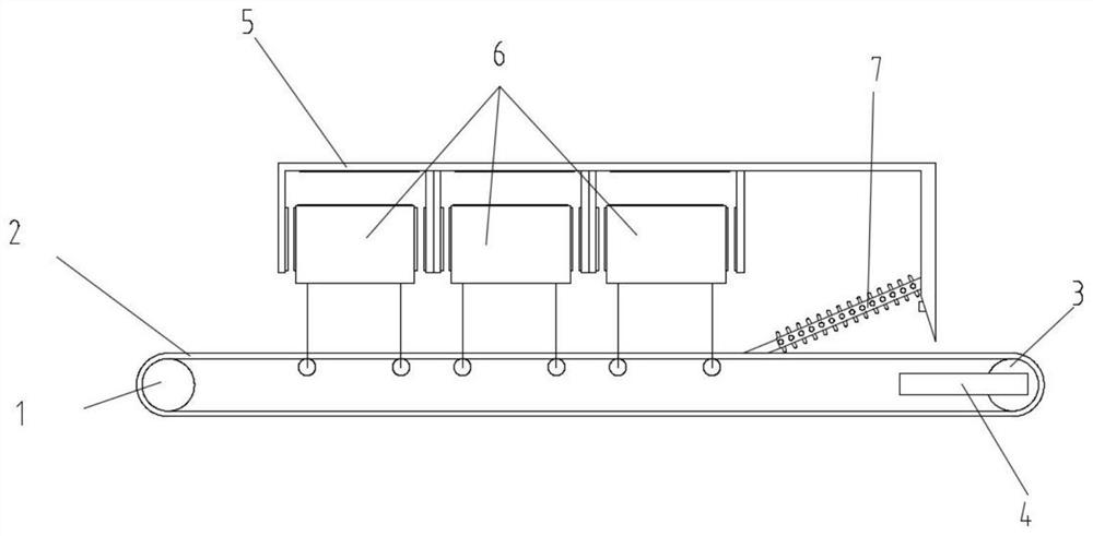 Conveying treatment device for air-cooled high-temperature furnace ash