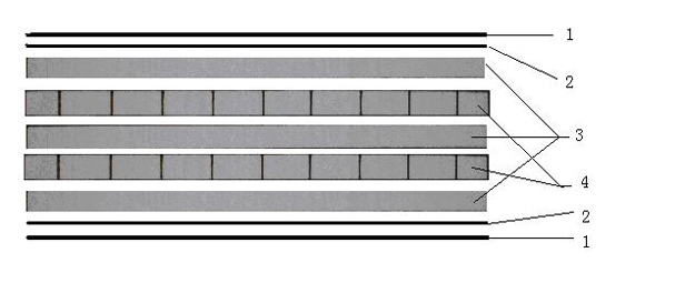 Method for manufacturing high-quality bamboo plywood template by utilizing bamboo wood efficiently