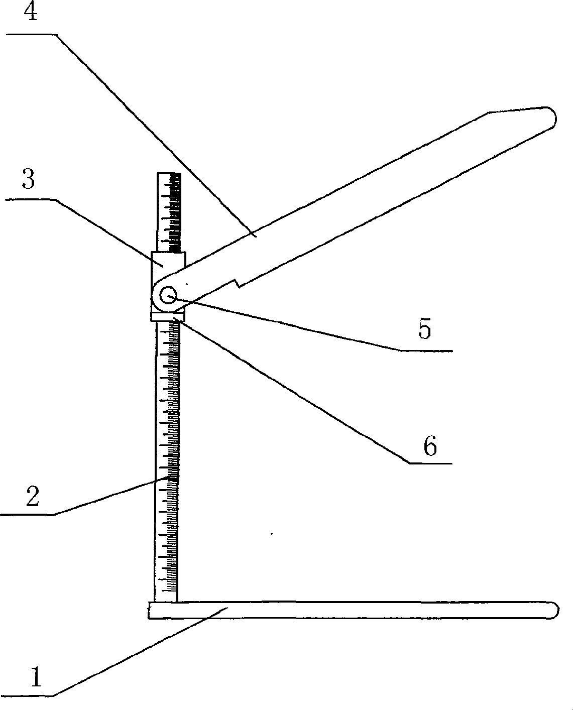 Abdomen height measuring instrument