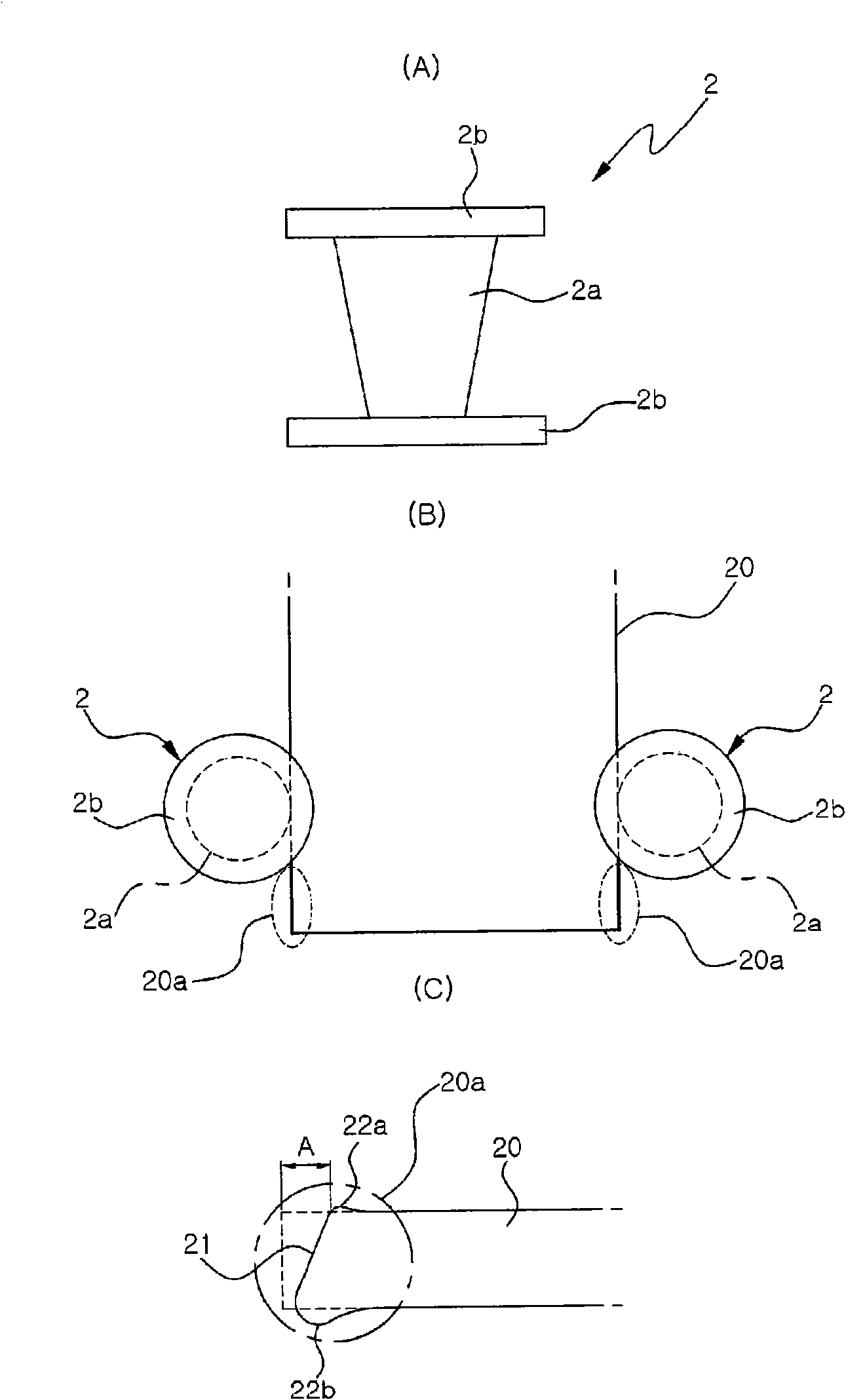 Side rolling roller and rolling method using the same