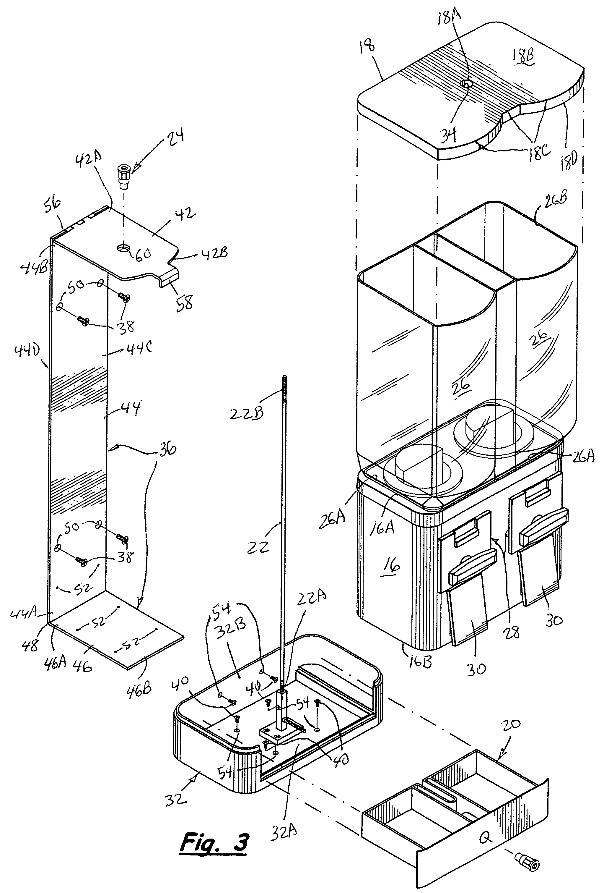 Wall-mountable vending machine support bracket and assembly