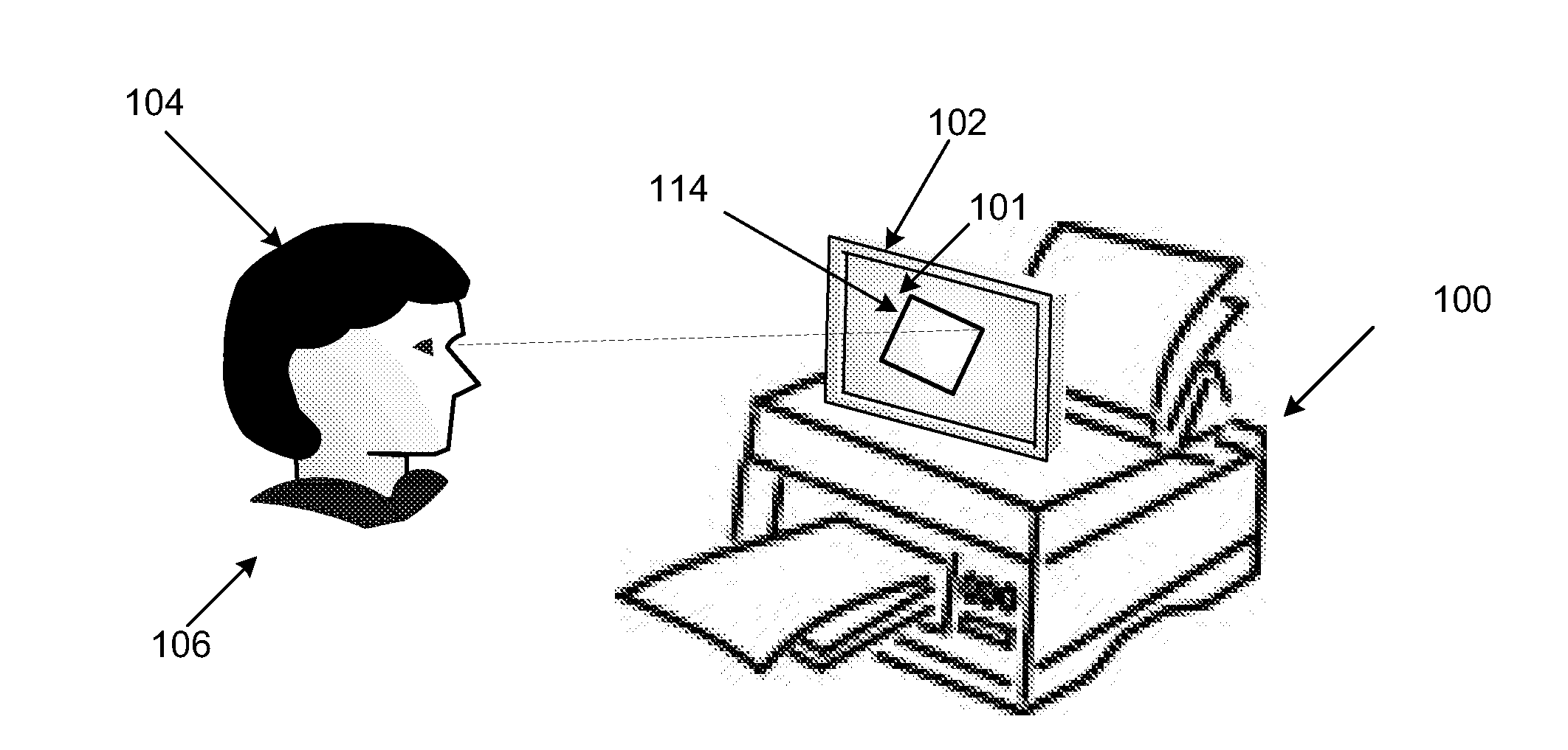 Printer with attention based image customization