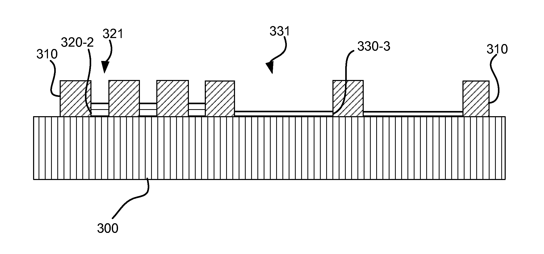 Invertable pattern loading with dry etch