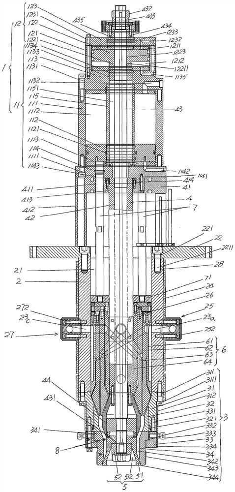 Three-layer diversion material storage die head device for blow molding machine