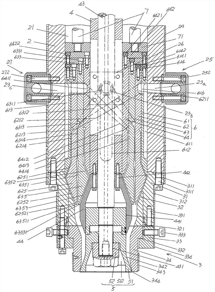 Three-layer diversion material storage die head device for blow molding machine