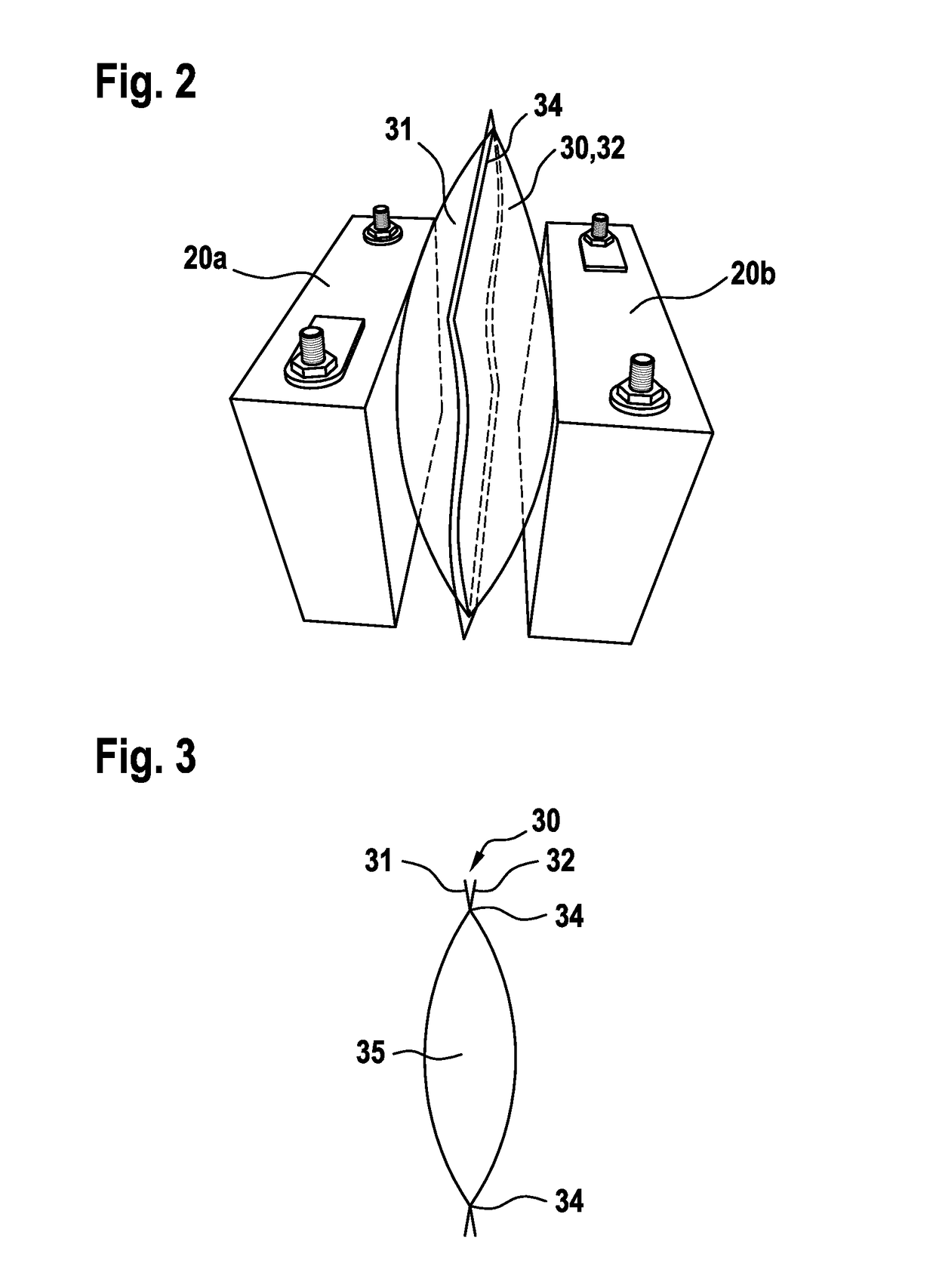 Elastic bellows and battery cell assemblies including same