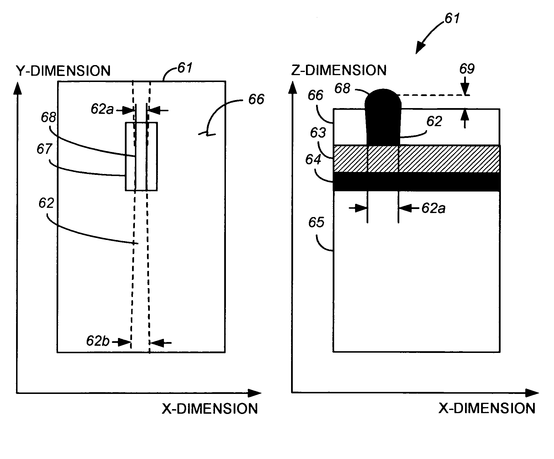 Printed circuit board test access point structures and method for making the same