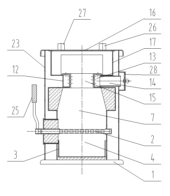 Downdraft biomass gasification combustion cooking and heating furnace