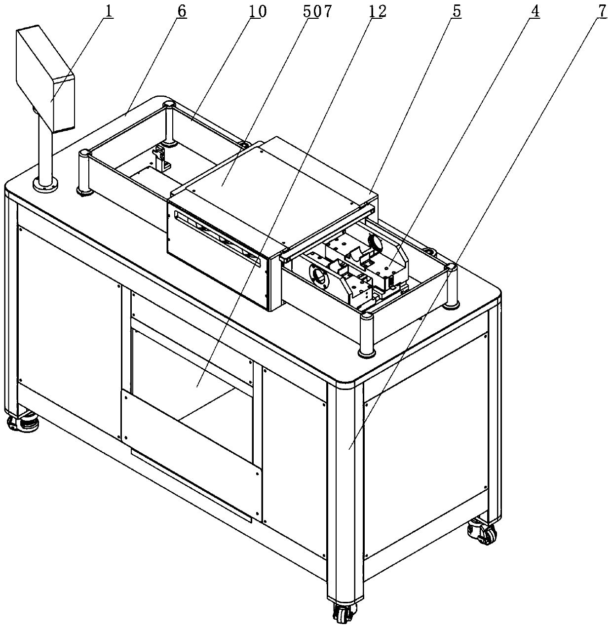 A kind of glue sealing end surface cutting equipment