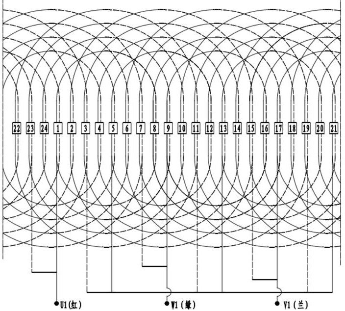 Wire inserting method of high-speed motor winding