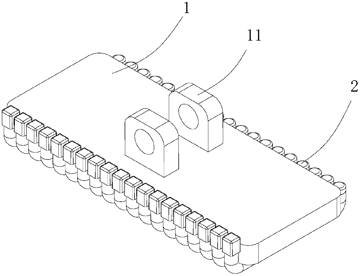 Air pressure detection based robot foot structure and pressure detection method