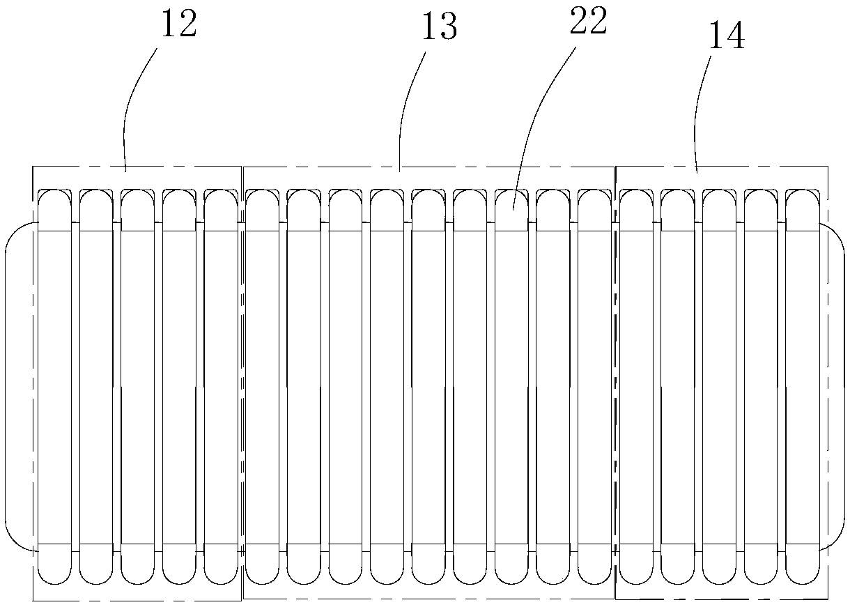 Air pressure detection based robot foot structure and pressure detection method