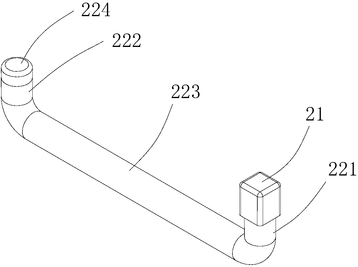 Air pressure detection based robot foot structure and pressure detection method