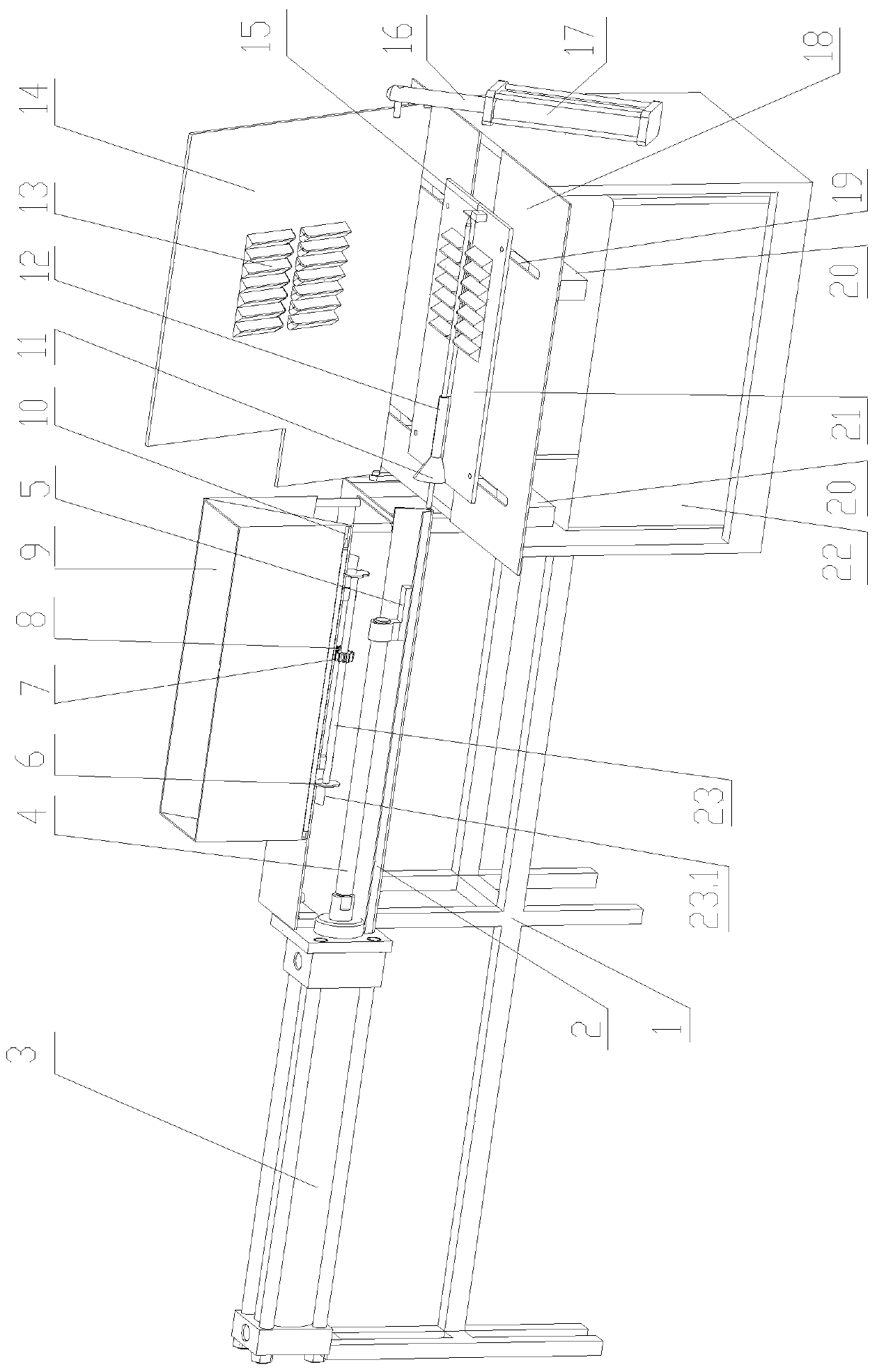 Skewer stringing machine