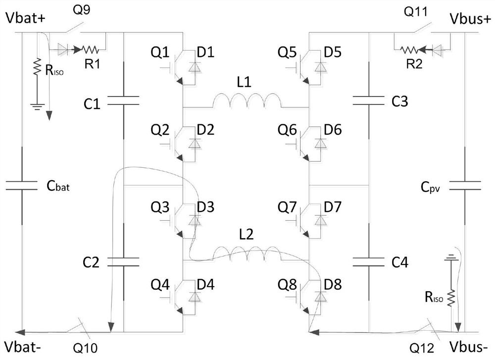 Bidirectional dcdc converter and slow-start control method