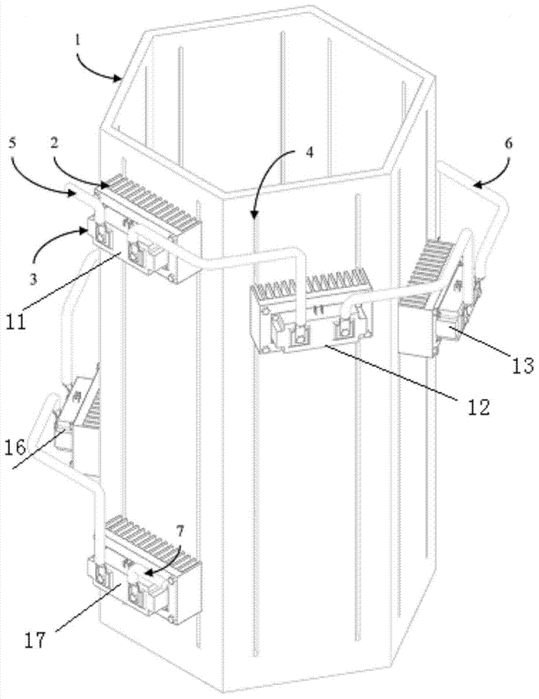 A mounting frame for installing igbts in series and a method for installing igbts in series