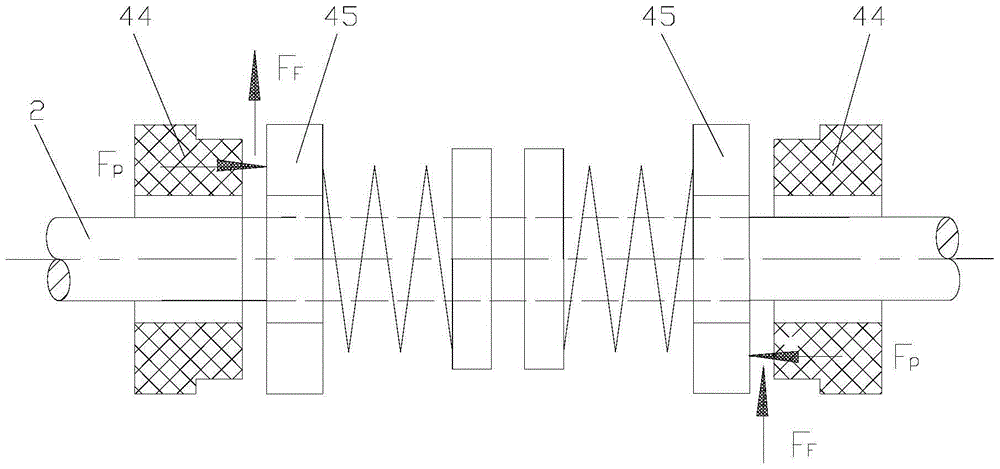 Mechanical seal performance test device and axial force and temperature measurement method between seal faces