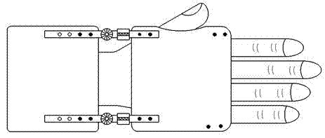 Over-articular external fixing splint