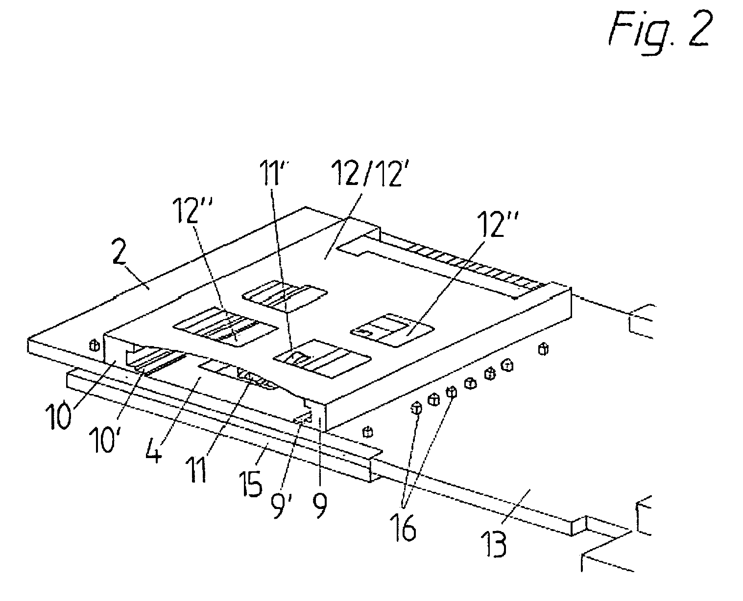 Reading device for different types of cards