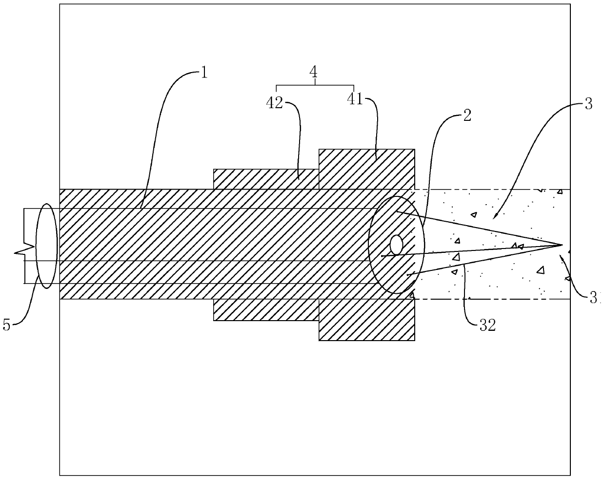 Anchor rod structure and construction method thereof