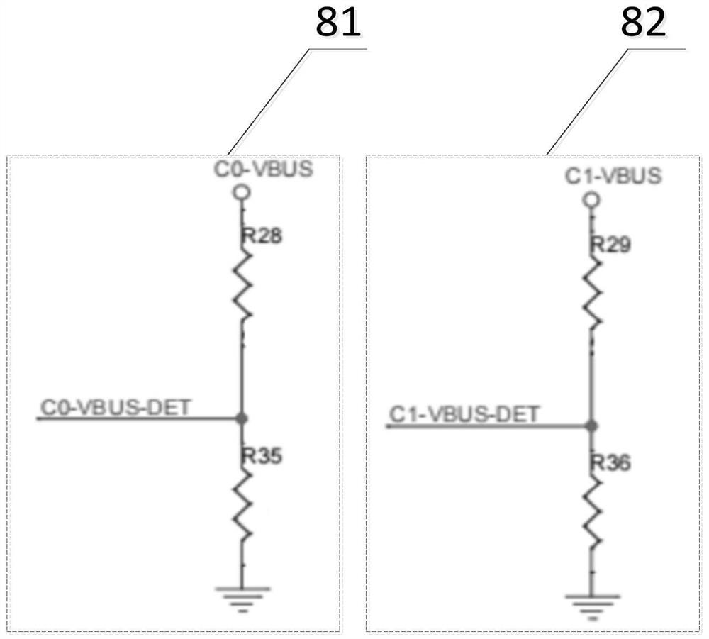 Double-TypeC intelligent transformation charging and discharging control circuit, device and method